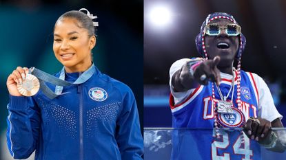 Flavor Flav Reveals Custom Bronze Clock He Made For Gymnast Jordan Chiles After She Was Stripped of Olympics Medal