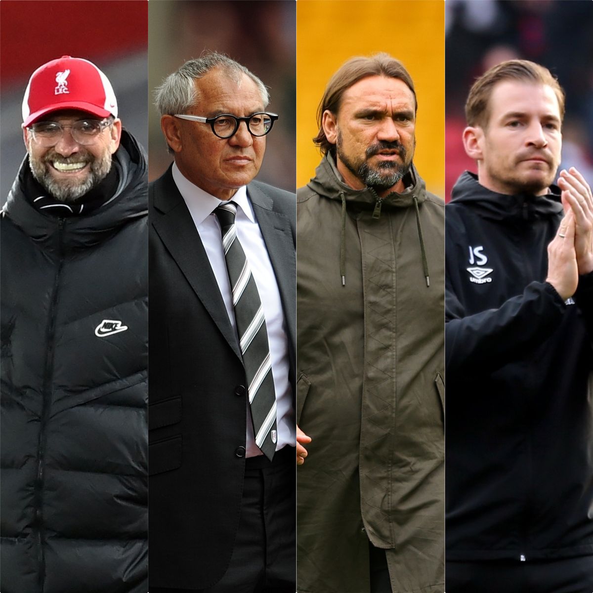 Thomas Tuchel will follow in the footsteps of fellow Germans (l-r) Jurgen Klopp, Felix Magath, Daniel Farke and Jan Siewert (PA)