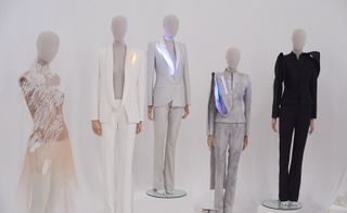 Mannequins dressed in formal suits