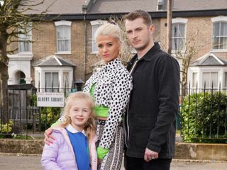 Lola Pearce and Ben Mitchell with daughter Lexi Pearce