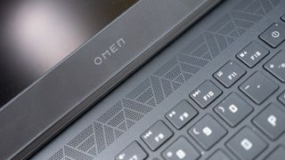 An HP Omen Transcend 16 laptop