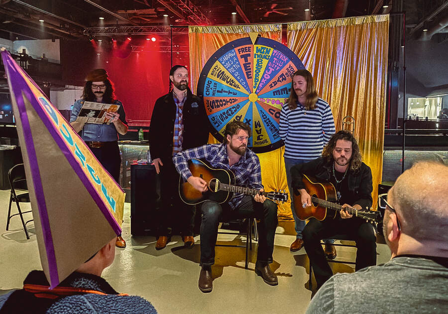 The Sheepdogs with their VIP wheel