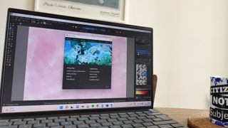 Laptop using Krita image editing software: Krita 5.0 review