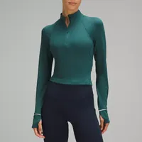 Rulu Ribbed Cropped Half Zip: was $118 now $84 @ lululemon