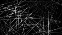 Dark web concept image showing black void with white interwoven web structures.