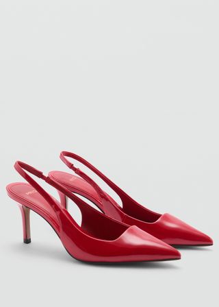 Patent Leather-Effect Heeled Shoes