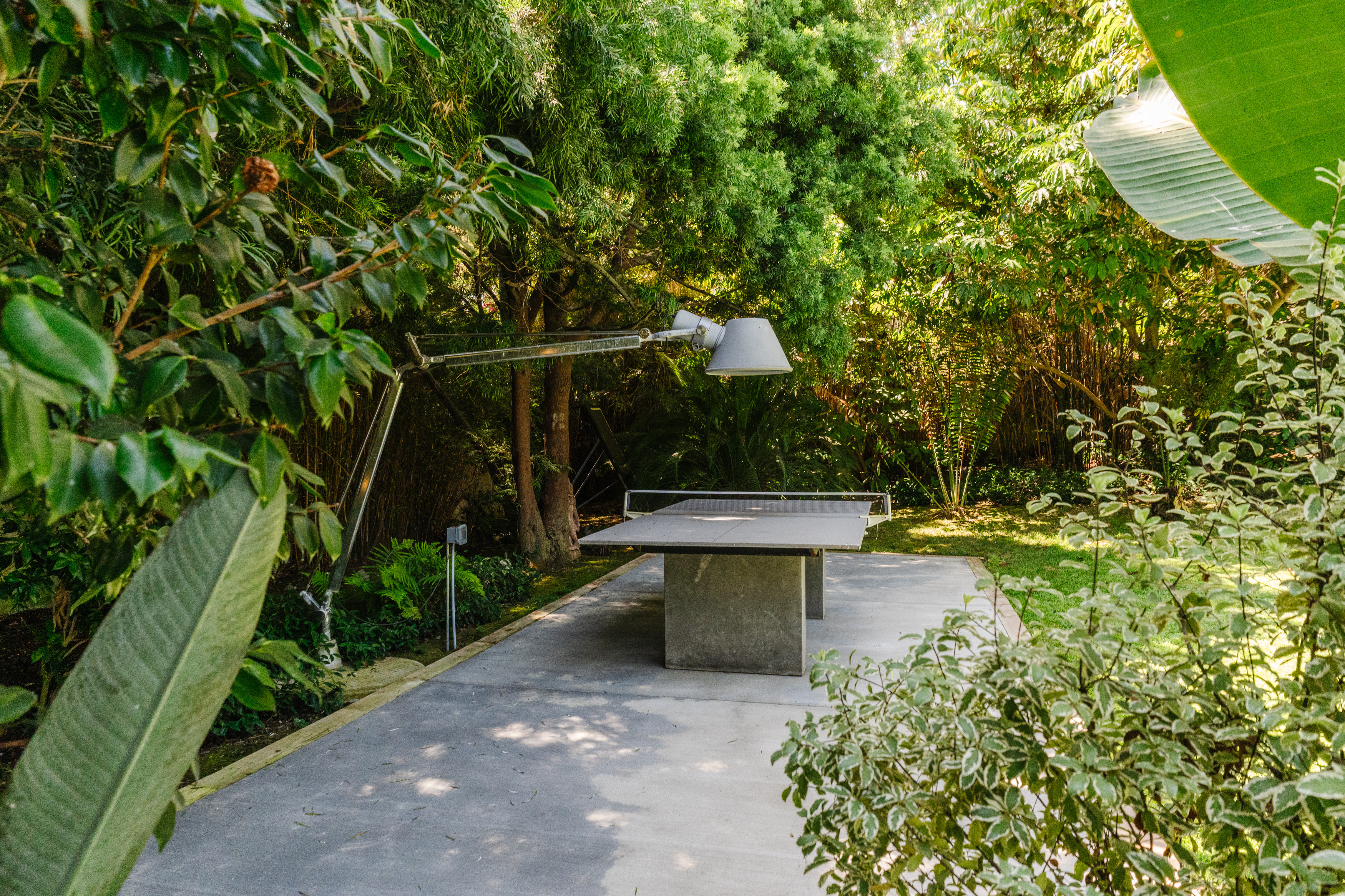 The gardens originally had Pacific views