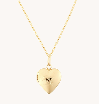 Dollhouse Engravable Gold Heart Locket