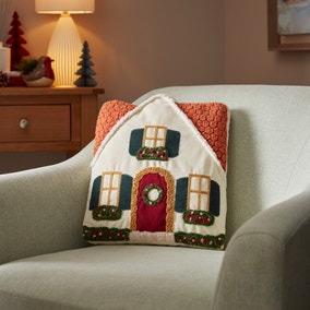 Christmas House Cushion