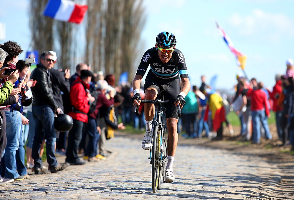 Luke Rowe (Team Sky) at Paris-Roubaix