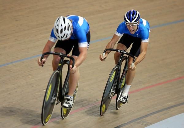 The final change in Victoria's victorious under 19 men's team sprint final
