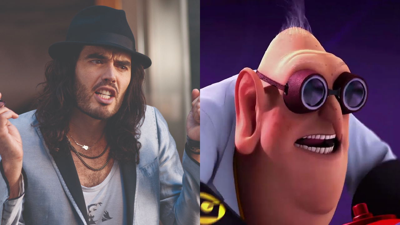 Russell Brand filme „Minions: The Rise of Gru“.