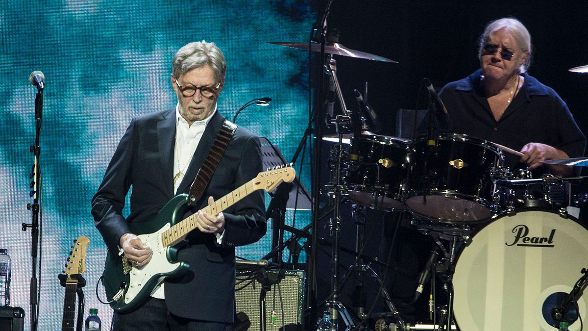 Eric Clapton performing in March 2020