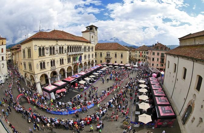 Stage 18 start from Belluno to Rifugio Panarotta