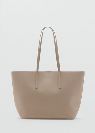 Pebbled Effect Shopper Bag 