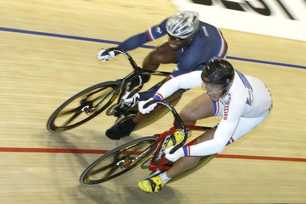 Gregory Bauge (France) had to knock off compatriot K&eacute;vin Sireau (France) to make the gold medal race.