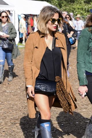 Caroline Flack at Glastonbury 2015