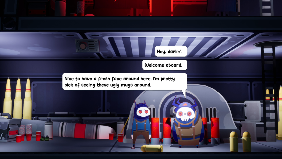 A screenshot from videogame Uncle Chop's Rocket Shop