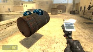 A Garry's Mod screenshot depicting the toolgun.