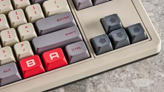 An 8BitDo Retro Mechanical Keyboard (N Edition) that's wireless and hot-swappable