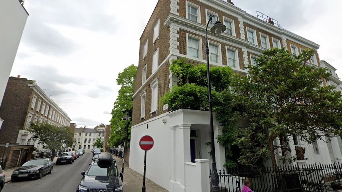 A four-storey terraced house