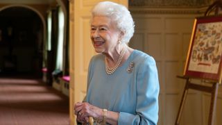 Platinum Jubilee Pageant - Queen Elizabeth II celebrating the start of the Platinum Jubilee at Sandringham House on Feb 5, 2022