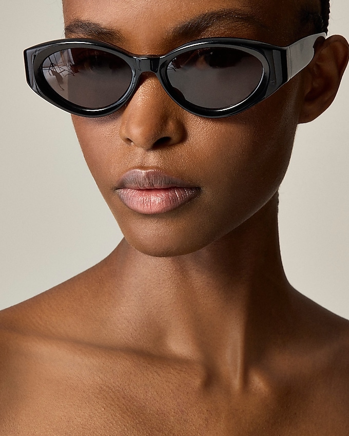 Beveled Oval Sunglasses