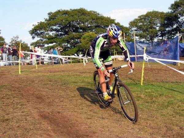 Tim Johnson finally made his move late in the race.