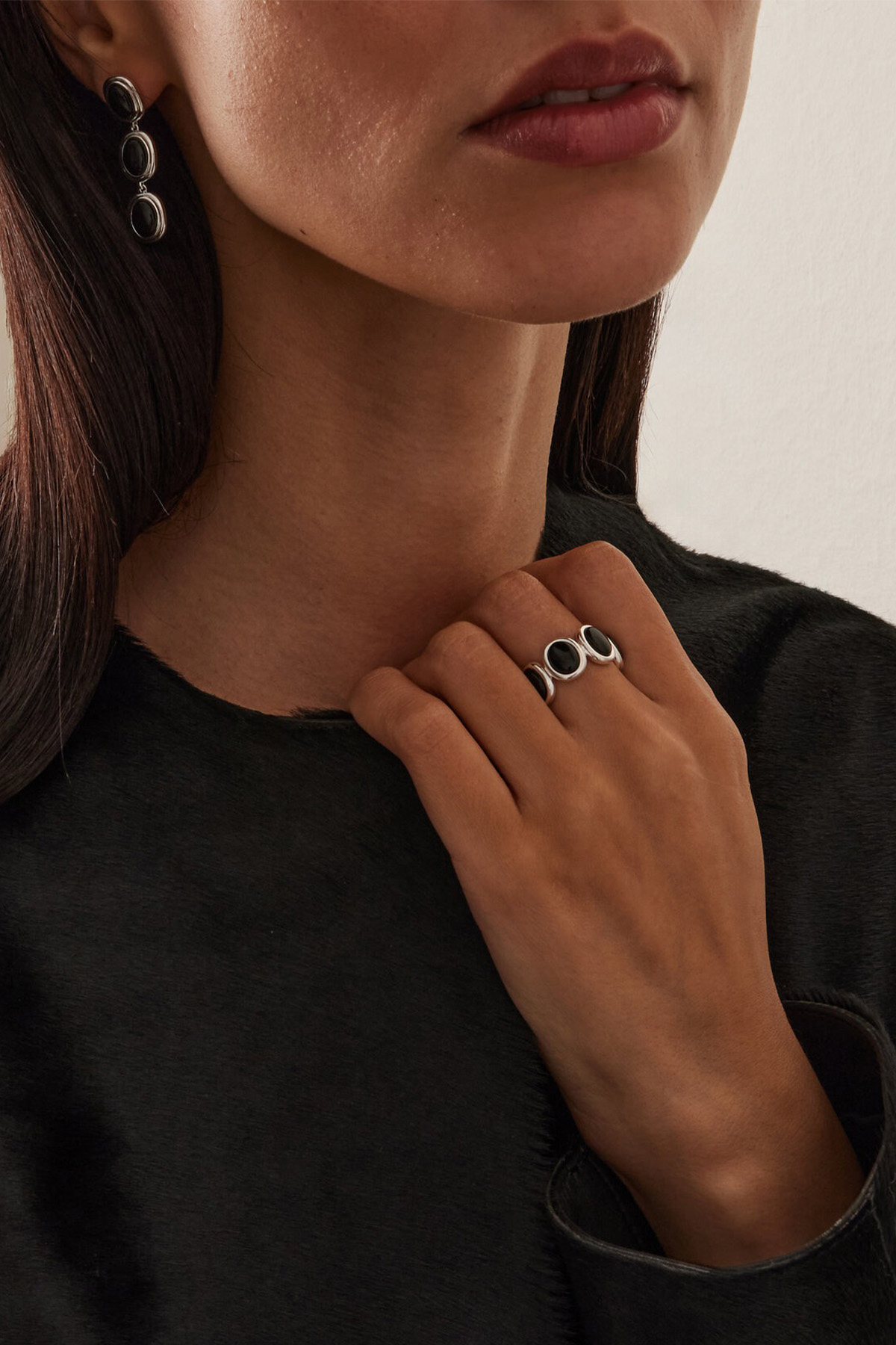 Lié Studio Leonora Sterling Silver Onyx Ring