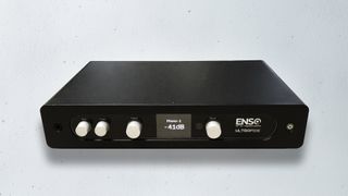Ultrafide Enso integrated amplifier in black front panel shot