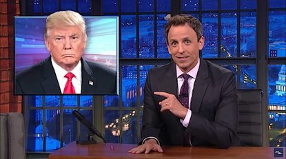 Seth Meyers tackles Donald Trump's new lady problems