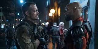 Joel Kinnaman and Will Smith in Suicide Squad