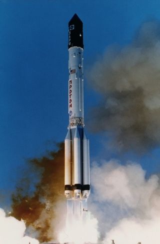 Zarya, the first component of the International Space Station, launched at 1:40 a.m. EST on November 20, 1998, from Kazahkstan.