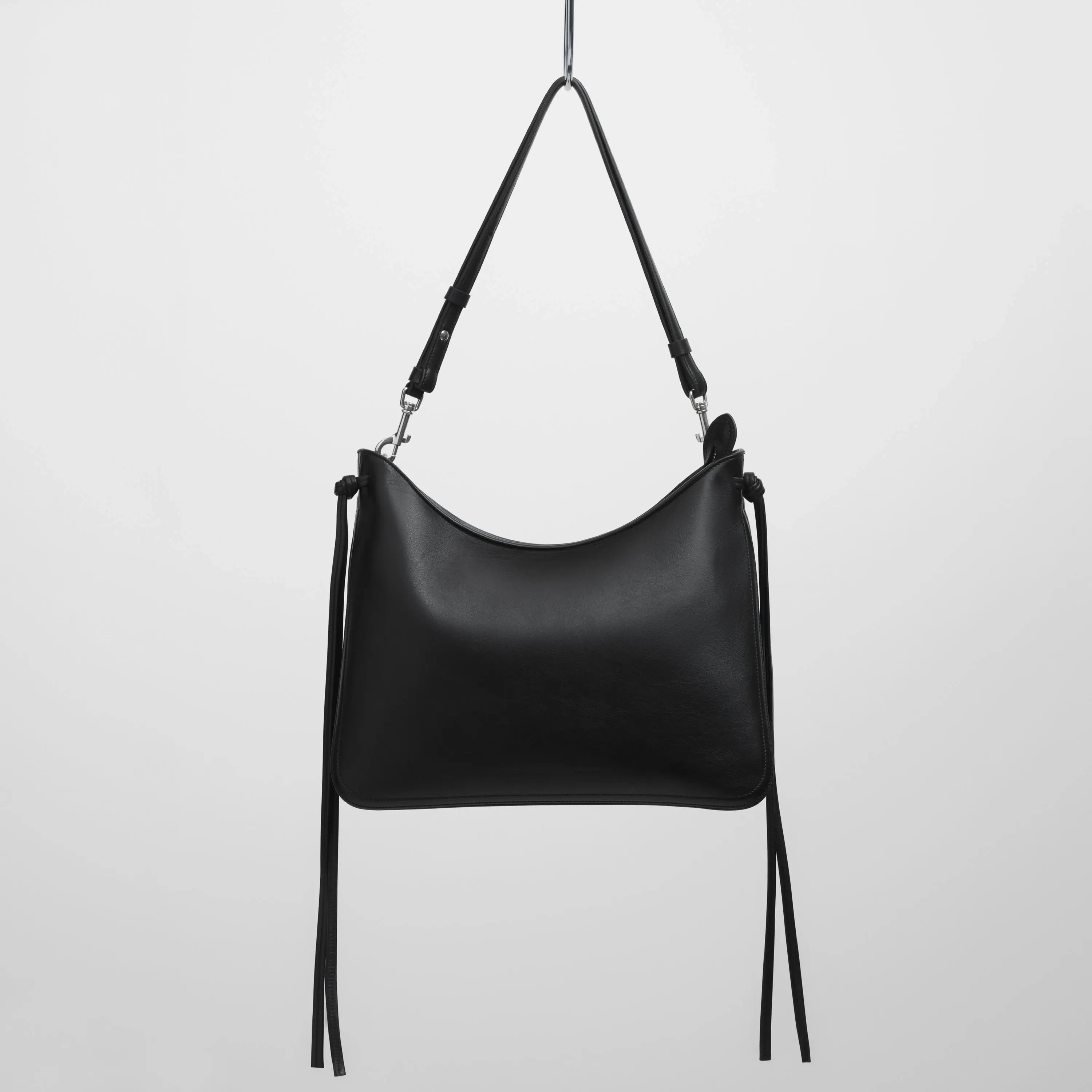 Gig Bag | Black Leather With Silver