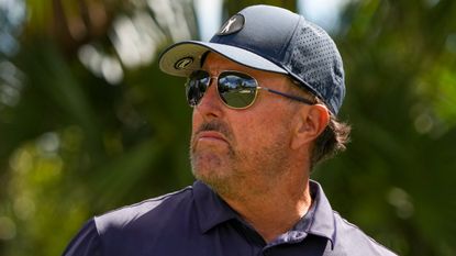 Phil Mickelson during the 2022 LIV Golf Team Championship in Florida