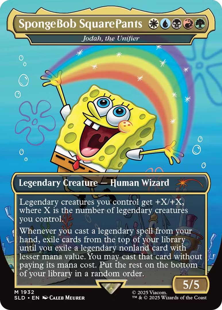 MTG Spongebob Secret Lair Spongebob Squarepants