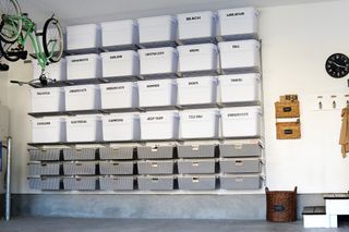 Labelled basement storage