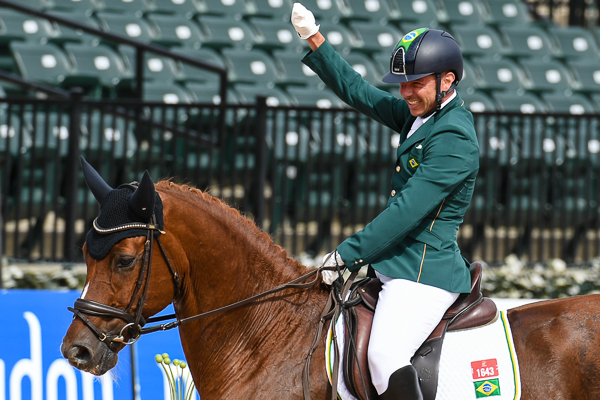 Rodolpho Riskalla riding at the Tryon World Equestrian Games