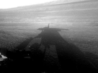 Shadow Self-Portrait by Opportunity at Endeavour Crater
