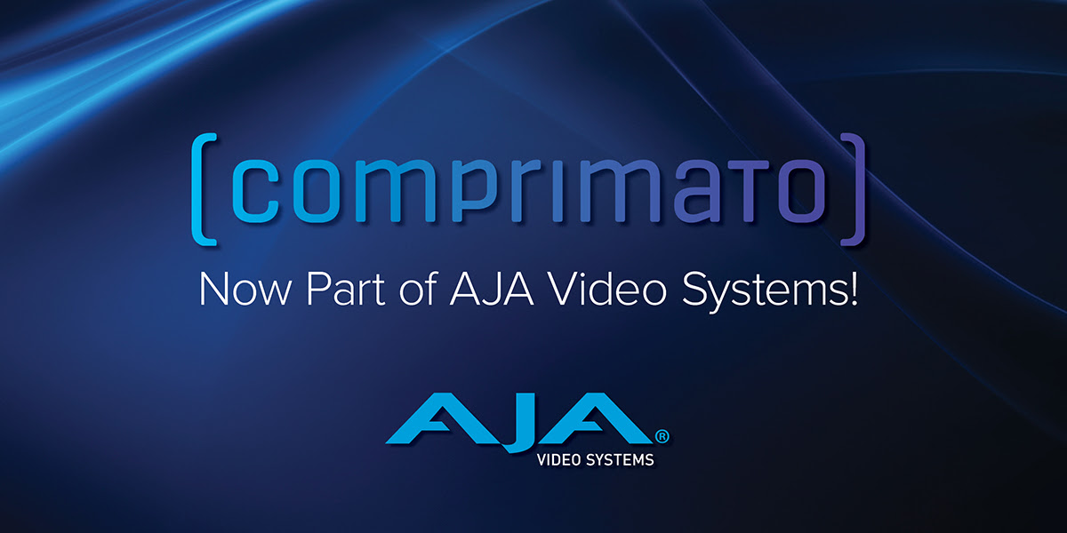 AJA and Comprimato logos