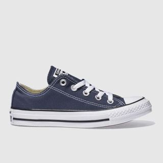 Converse All Star Ox Trainers in Navy & White