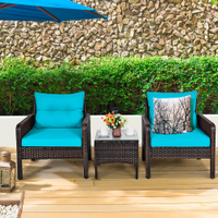 Earlville Wicker/Rattan 2 - Person Seating Group with Cushions:  was $359.00, now $269.99 at Wayfair