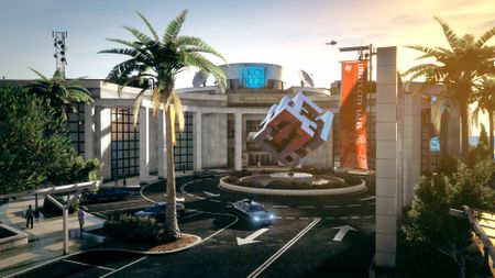 Wide angle view of the Kortz Center, which will be the setting for the GTA Online Kortz Center Heist
