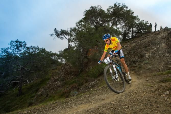 Fabien Giger on the downhill
