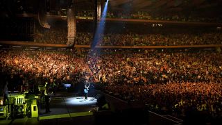Foo Fighters onstage at Madison Square Gardens 