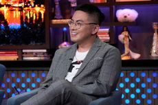 SNL star Bowen Yang on the set of 'Watch What Happens Live'