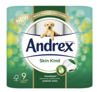Andrex Skin Kind Aloe Vera &amp; Vitamin E Toilet Roll 9 Rolls | £5.50 £4.50 at Asda