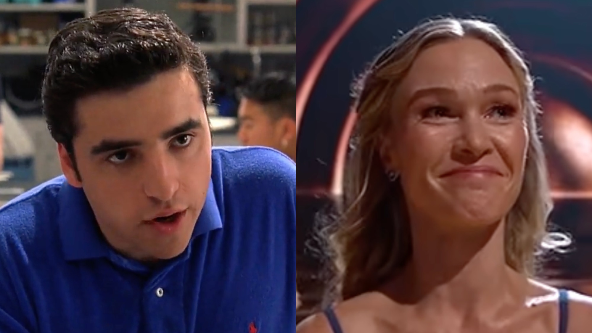 Split Image: David Krumholtz in 10 Things I Hate About You and Julia Stiles at Dedication Night of Dancing with the Stars 2026