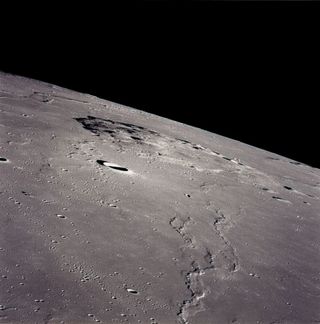 This Apollo 15 image captures the planned landing locale of China’s Chang's 5 lunar sample-return mission — the Mons Rümker region in the northern part of Oceanus Procellarum.