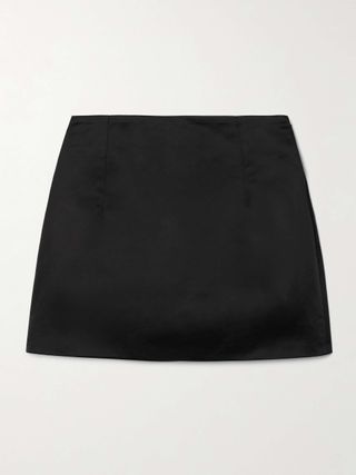 Vera Duchesse-Satin Mini Skirt